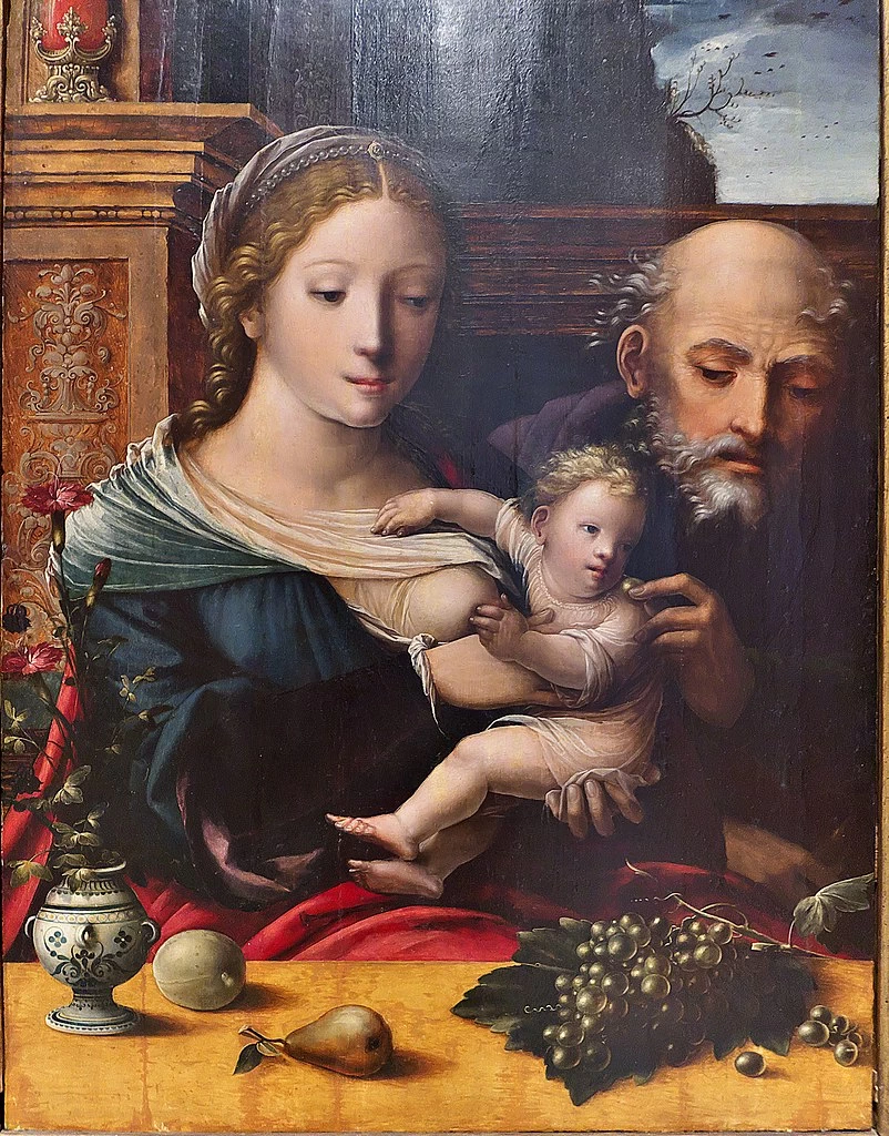 Sacra Famiglia - Museo de Bellas Artes de Sevilla, attribuito